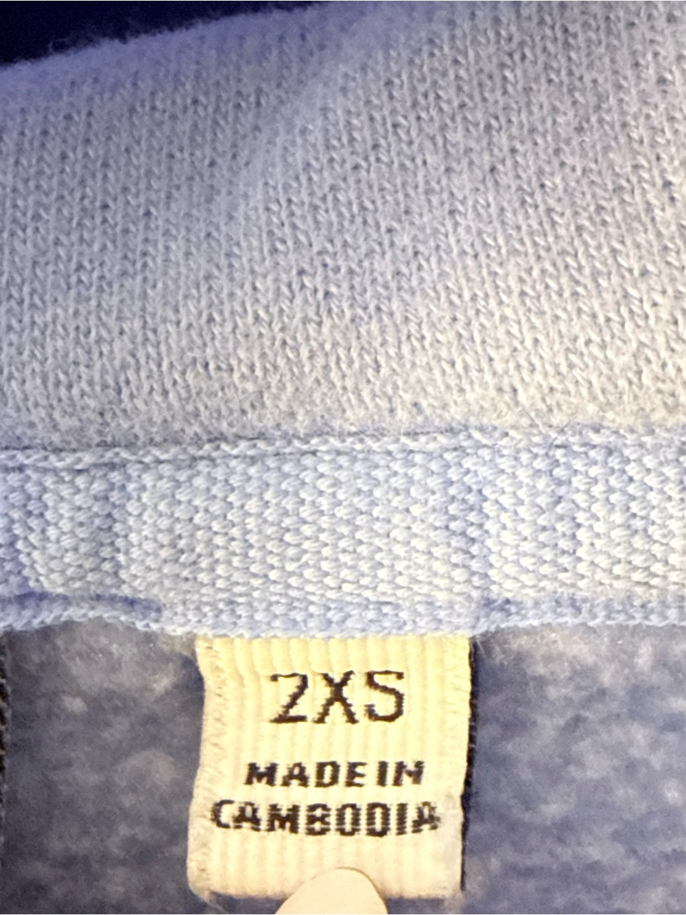 Aritzia Sweatfleece Hoodie Womens 2XS Blue Perfect Fit Pullover Logo - Picture 4 of 6